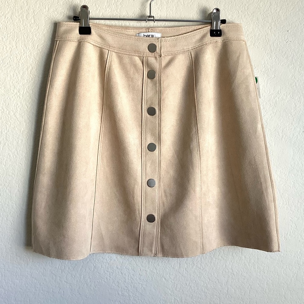 \Bar III\ NWT Faux Suede Mini Skirt